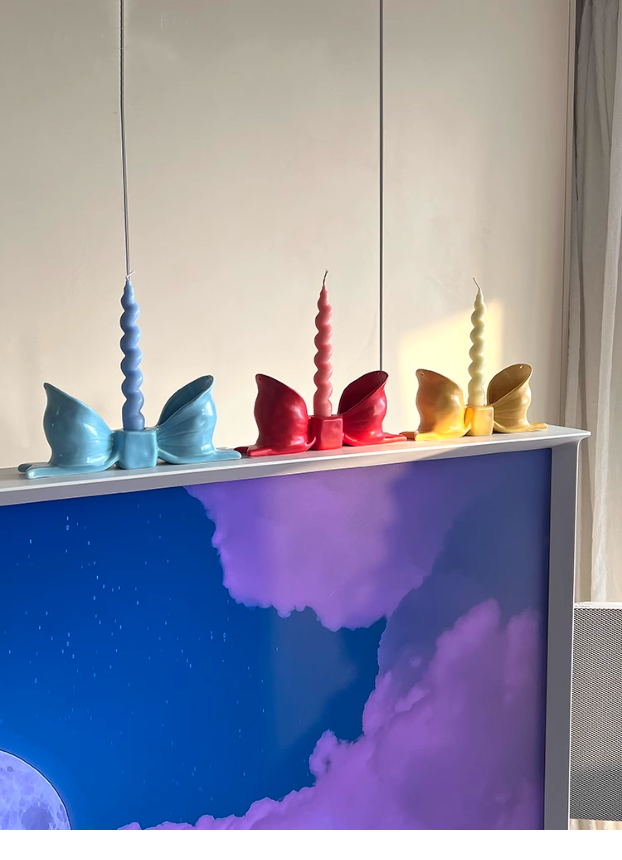 Cute Girl Bow Tie Candle Holder-1