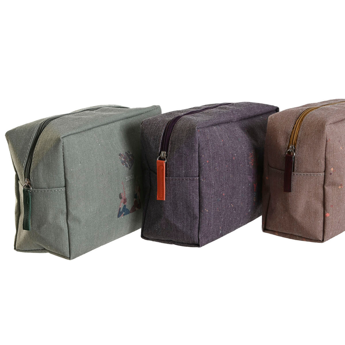 DKD Home Decor utazó piperetáska, barna, zöld, bordó, 20 x 8 x 14 cm-3